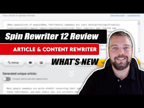 Spin Rewriter 12 Review | Full Demo + Updates